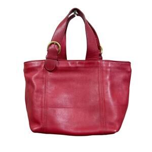 Coach | Vintage Waverly Red Leather Small Designer 4133 Handbag Tote Purse